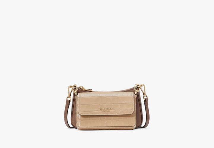 Double Up Croc Embossed Crossbody - Kate Spade New York - Modalova