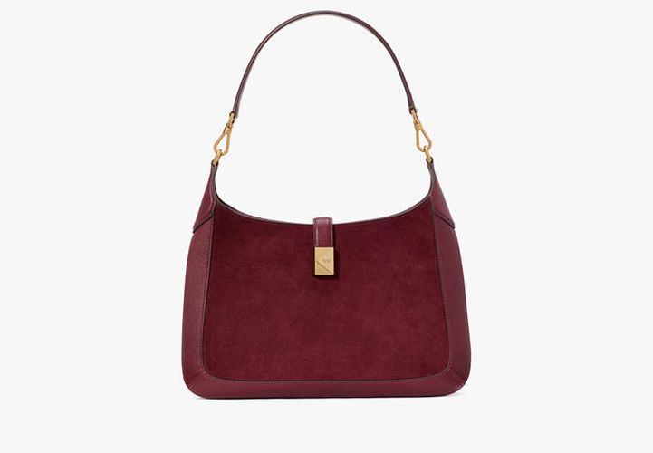 Deco Pebbled Leather & Suede Hobo Bag - Kate Spade New York - Modalova