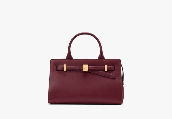 Deco Pebbled Leather & Suede Medium Satchel - Kate Spade New York - Modalova