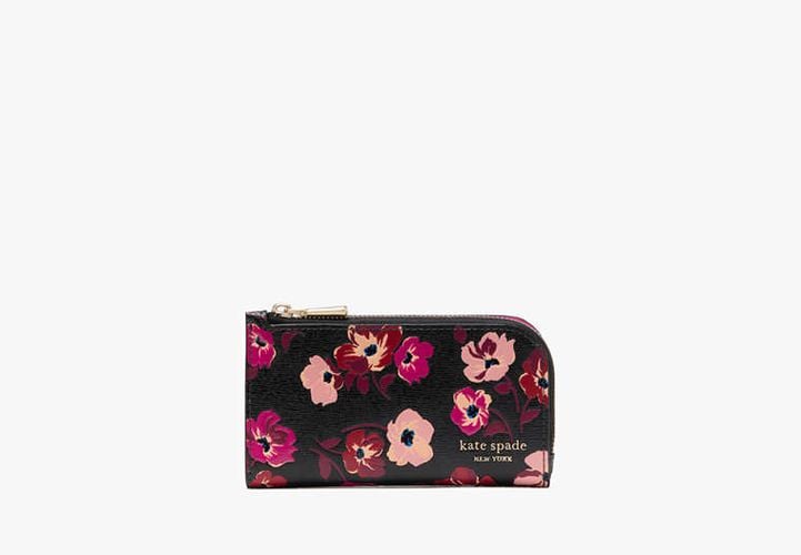 Devin Fall Poppies Small Slim Bifold Wallet - Kate Spade New York - Modalova