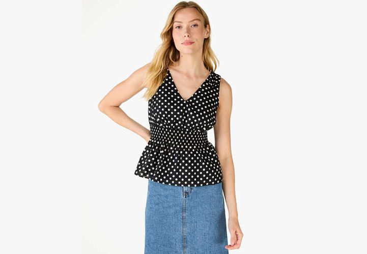 Dot Dot Dot Smocked Top - Kate Spade New York - Modalova