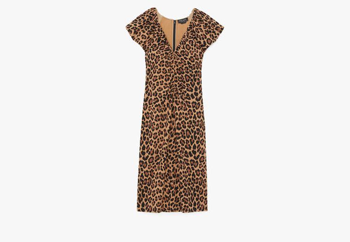 Classic Leopard Ruched Ponte Dress - Kate Spade New York - Modalova