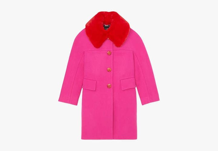 Faux Fur Wool Coat - Kate Spade New York - Modalova