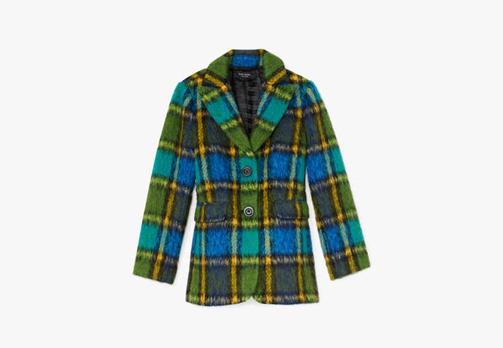 Grand Plaid Wool Jacket - Kate Spade New York - Modalova