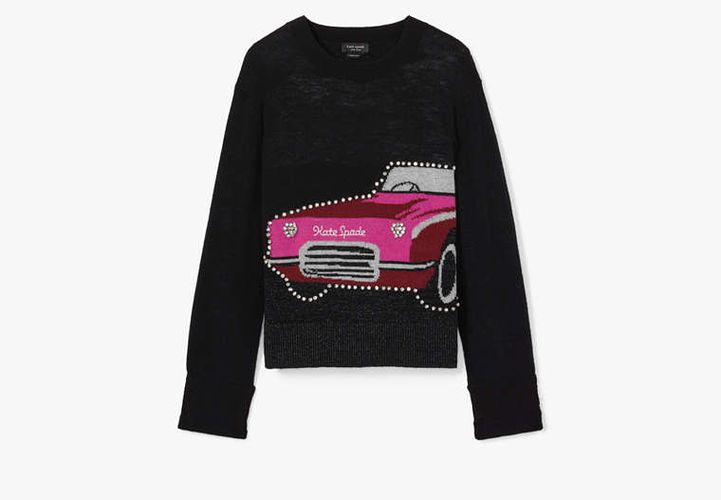 Embellished Car Sweater - Kate Spade New York - Modalova