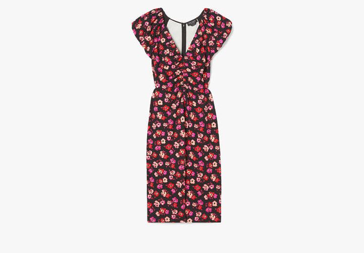 Fall Poppies Ruched Ponte Dress - Kate Spade New York - Modalova