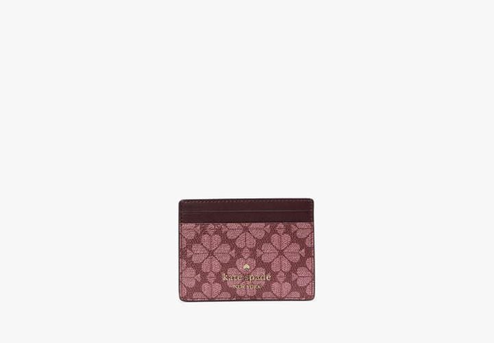 Signature Spade Flower Small Slim Card Holder - Kate Spade New York - Modalova