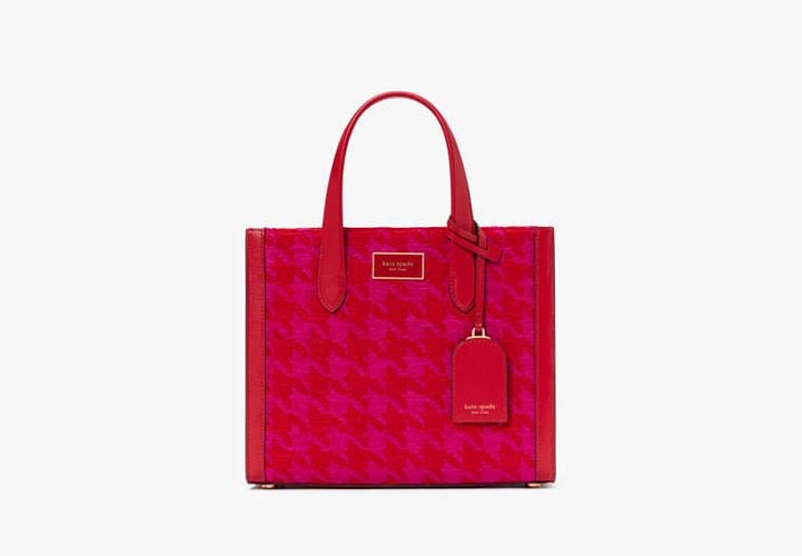 Manhattan Houndstooth Chenille Small Tote - Kate Spade New York - Modalova