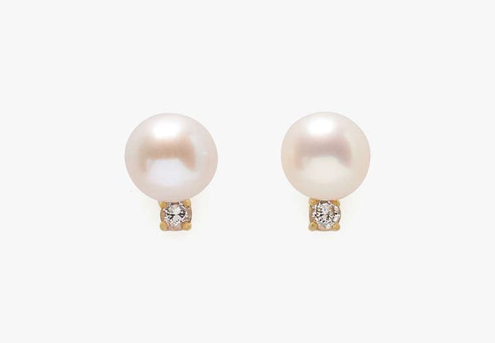 Kate Spade Fine Meant To Be Pearl & Diamond Studs - Kate Spade New York - Modalova