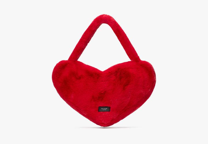 Luver Faux Fur Large Heart Tote - Kate Spade New York - Modalova