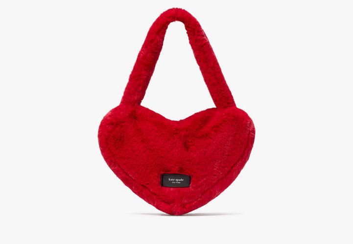 Luver Faux Fur Heart Tote - Kate Spade New York - Modalova