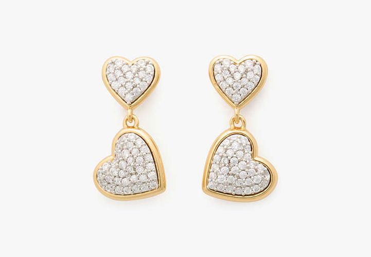 With All My Heart Pavé Drop Earrings - Kate Spade New York - Modalova