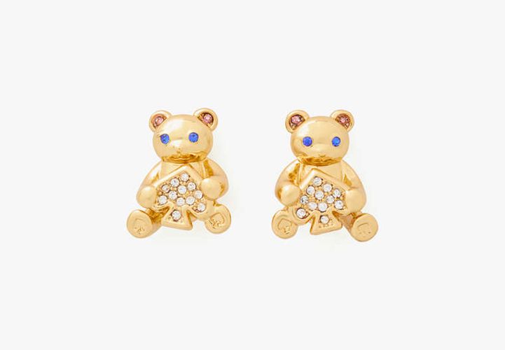 Oh What Fun Spade Teddy Bear Studs - Kate Spade New York - Modalova