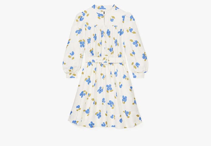 Painterly Bouquet Belted Shirt Dress - Kate Spade New York - Modalova