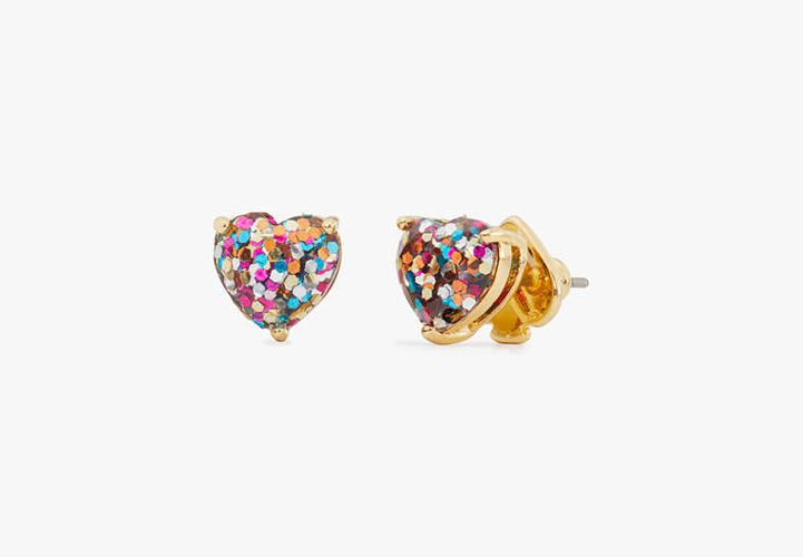 My Love Glitter Heart Studs - Kate Spade New York - Modalova