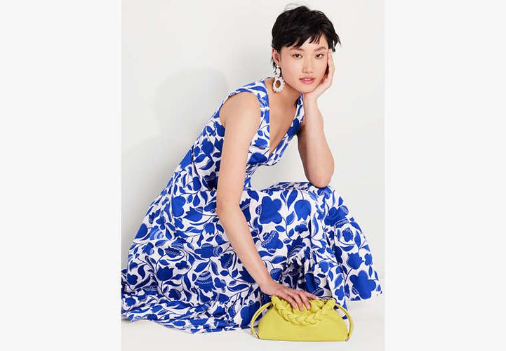 Zigzag Floral Maxi Dress - Kate Spade New York - Modalova