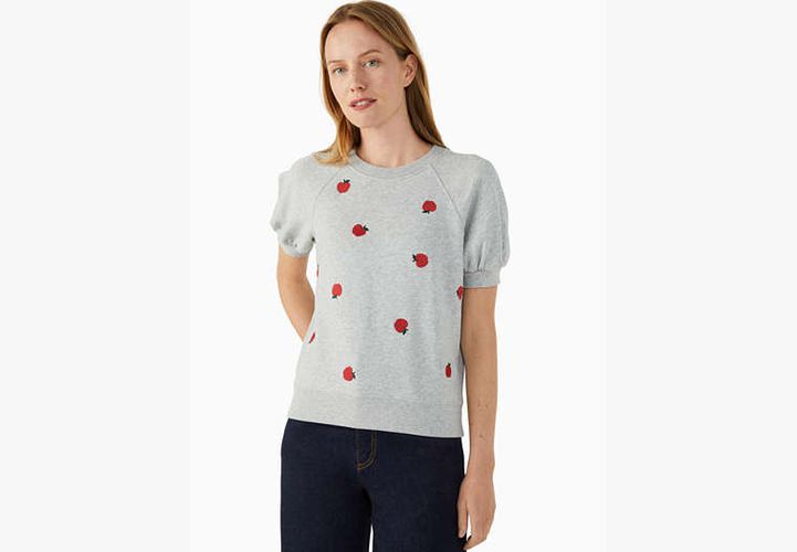 Apple-embroidered Pullover - Kate Spade New York - Modalova