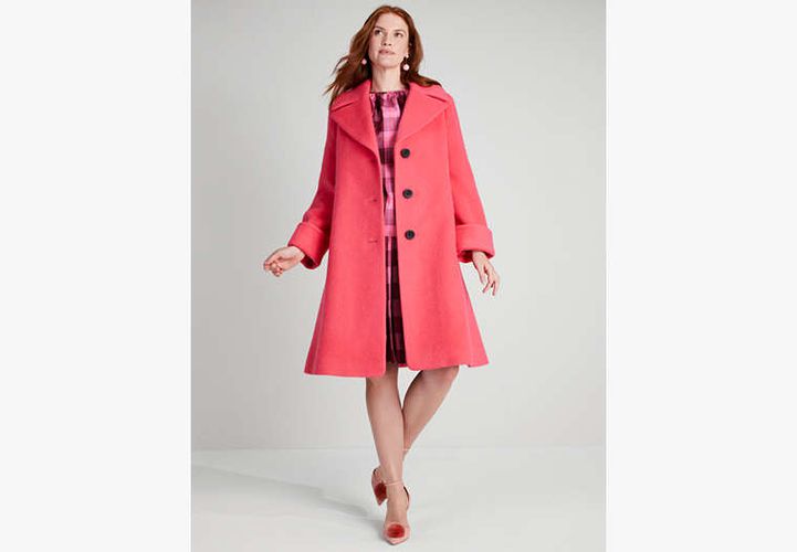 Brushed Wool Coat - Kate Spade New York - Modalova