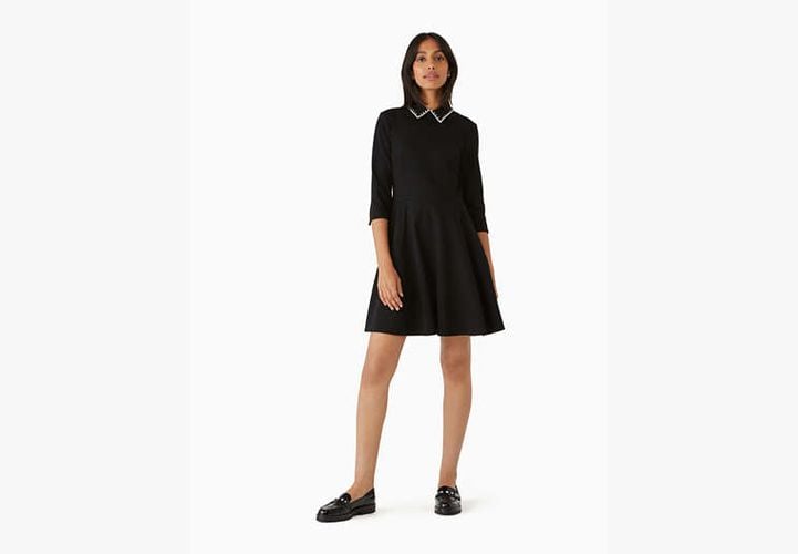 Embellished Collar Ponte Dress - Kate Spade New York - Modalova