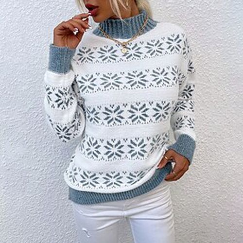 Ugly Christmas Sweater for Women Oversized Knitted Pullover Jumper Tops  Fall Winter Casual Xmas Lantern Sleeve Sweater Tunics