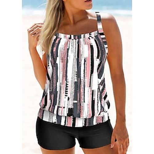 Women's Swimwear Tankini 2 Piece Normal Swimsuit Tie Dye 2 Piece Printing Pink Bathing Suits Beach Wear Summer Sports - Ador.com UK - Modalova