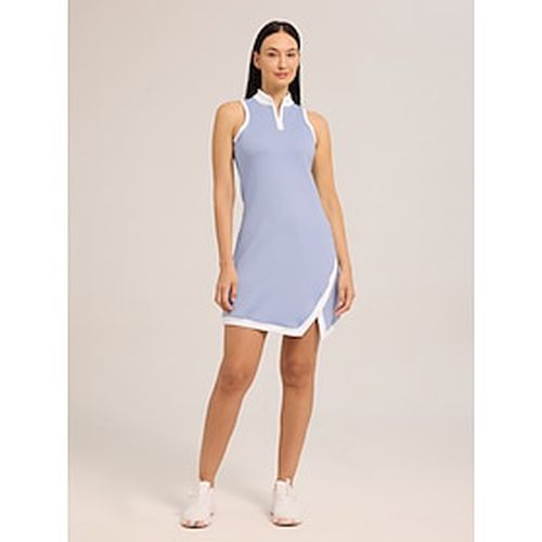 Women's Golf Dress Denim Blue Sleeveless Dress Ladies Golf Attire Clothes Outfits Wear Apparel - Ador.com - Modalova