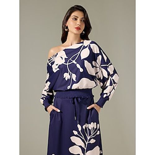 Floral Off Shoulder Elegant Fashion Blouse - Ador - Modalova