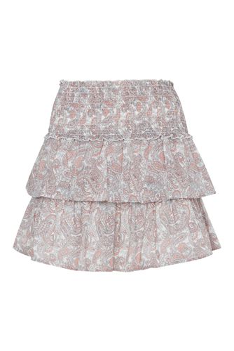 Biarritz Pink Paisley Ruffle Mini Skirt size 40 - ASH - Modalova