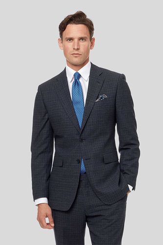 Sf Blue Grid Check Suit Jacket Blue size 36R - Charles Tyrwhitt - Modalova
