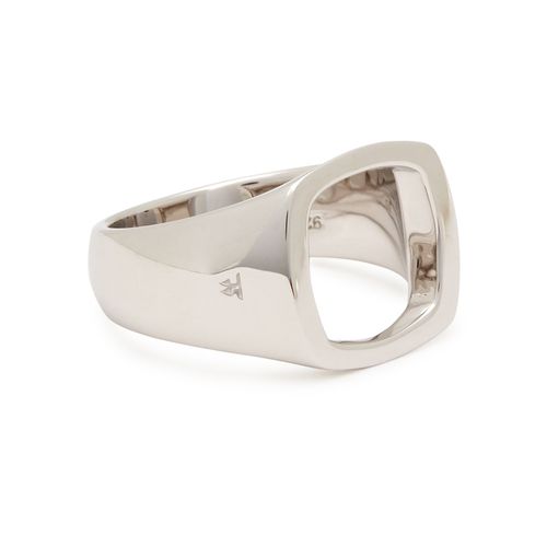 Cushion Open Sterling Ring, Mens Ring, Cut-out Design - Tom Wood - Modalova