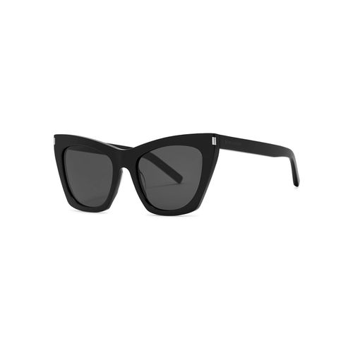 Kate Black Cat-eye Sunglasses, Sunglasses, Black - Saint Laurent - Modalova