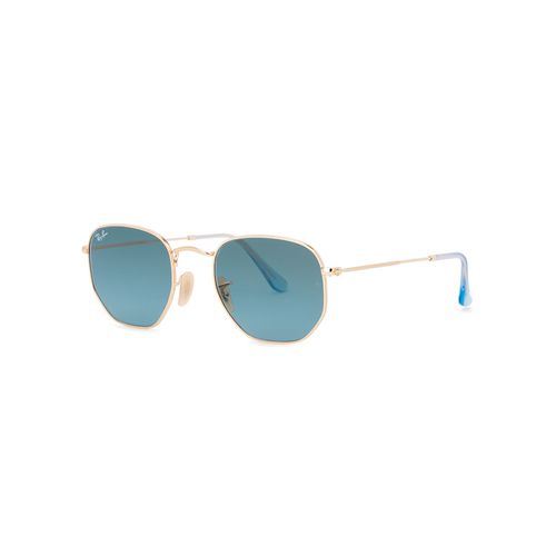 Tone Oval-frame Designer Sunglasses, Sunglasses, Blue - Ray-ban - Modalova