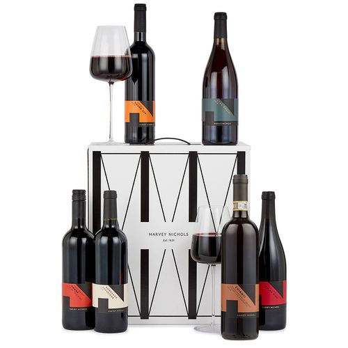 Red Wine Lover Case of Six, Wine, Luxury Hamper, Red Red Wine - Harvey Nichols - Modalova