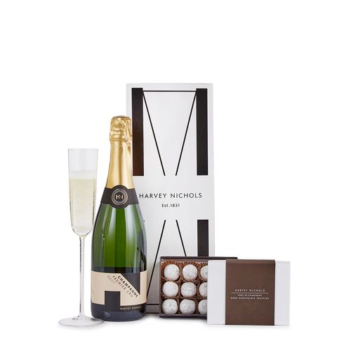 Champagne & Dark Chocolate Truffles 125g Gift Box - Harvey Nichols - Modalova