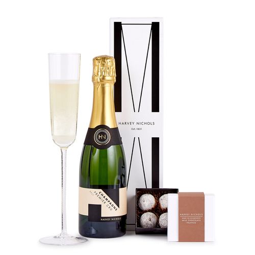 Champagne Half Bottle & Chocolate Truffle - Champagne - 40g - 375ml Sparkling Wine - Harvey Nichols - Modalova