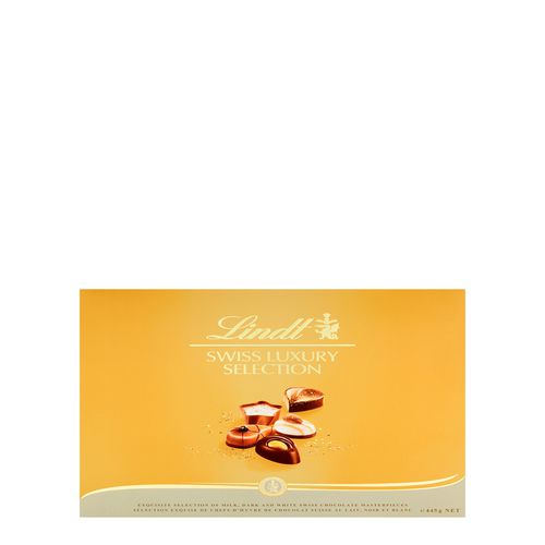 Swiss Luxury Selection Chocolate Box 445g, Gift Box, Selection of Milk Dark and White Swiss Chocolate Masterpieces, 44 of Finest Chocolates - Lindt - Modalova