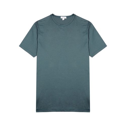 Sunspel Blue Cotton T-shirt - Sunspel - Modalova