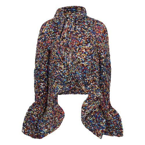 Vibe Printed Ruffled Smocked Jacket - Dries Van Noten - Modalova