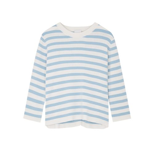Striped Cotton And Cashmere-blend Jumper - Allude - Modalova