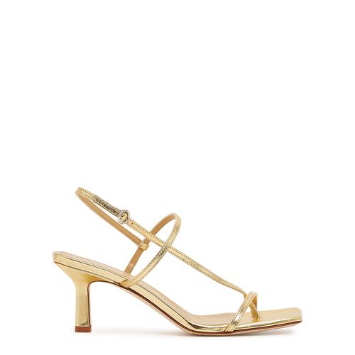 Aeyde Elise 65 Gold Leather Sandals - aeyde - Modalova