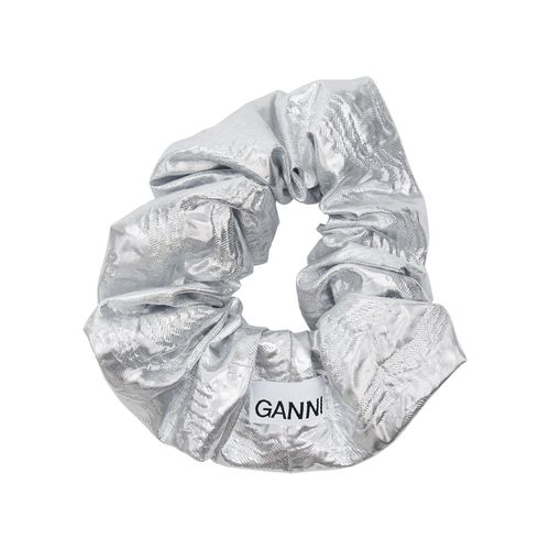 Metallic Cotton-blend Scrunchie - Ganni - Modalova