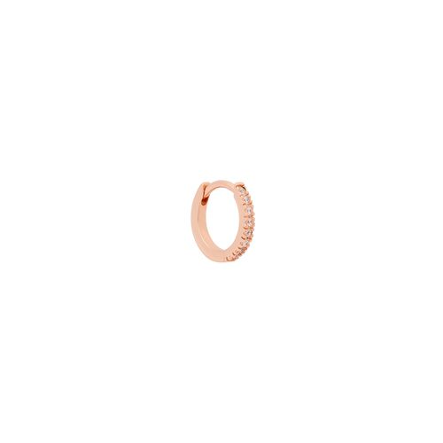 Kt Gold-plated Single Hoop Earring - One Size - Rosie Fortescue - Modalova
