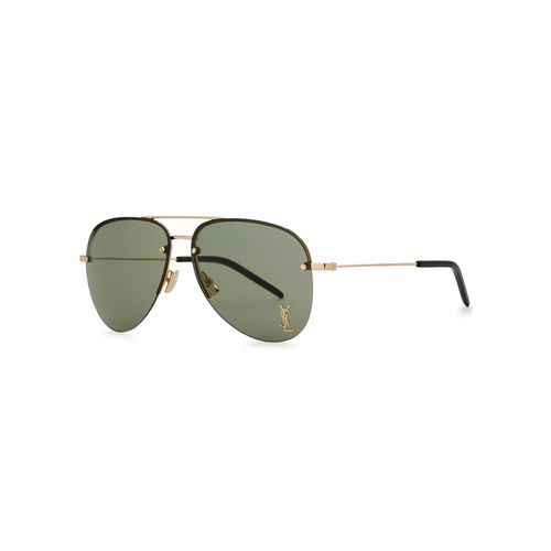 Tone Rimless Aviator-style Sunglasses, Sunglasses - Saint Laurent - Modalova