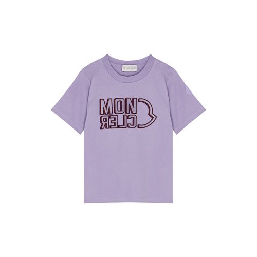 Kids Lilac Logo Cotton T-shirt (4-6 Years) - Moncler - Modalova