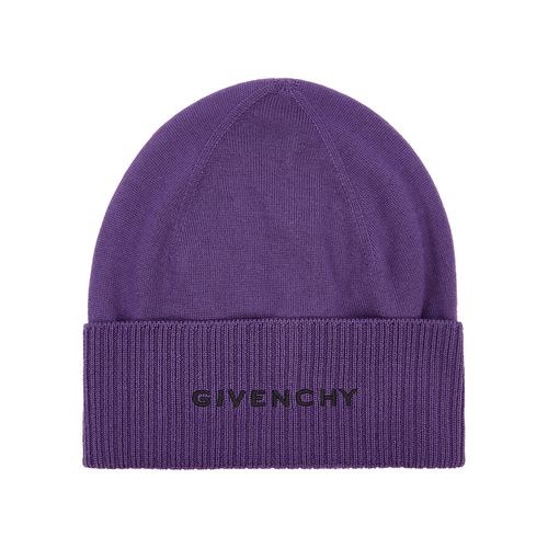 Logo-embroidered Wool Beanie - Givenchy - Modalova