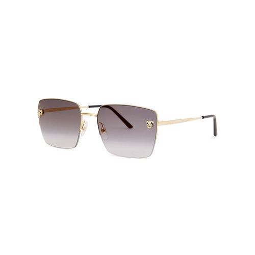 Panthère De -tone Square-frame Sunglasses - CARTIER - Modalova