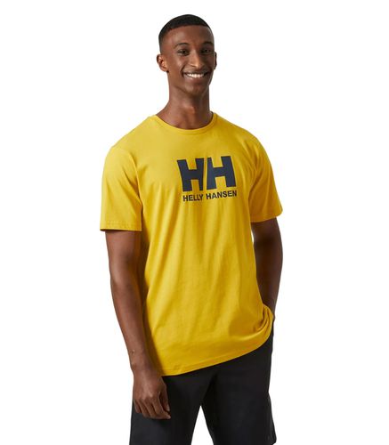 Camiseta Amarilla para Hombre - Logo L - Helly Hansen - Modalova
