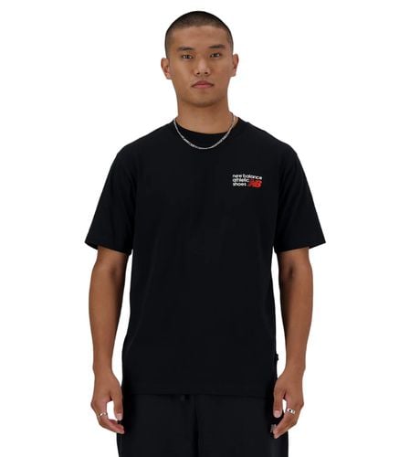 Camiseta Negra para Hombre - Logo M - New Balance - Modalova