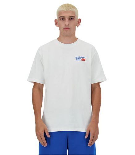 Camiseta Blanca para Hombre - Logo L - New Balance - Modalova