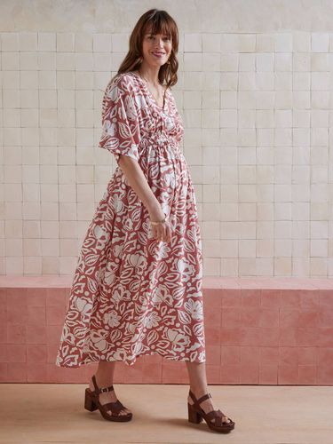 Robe longue cache-coeur grossesse et allaitement tomette - Vertbaudet - Modalova